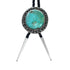 Genuine Navajo Native American Sterling Silver Turquoise Bolo Tie XS10032